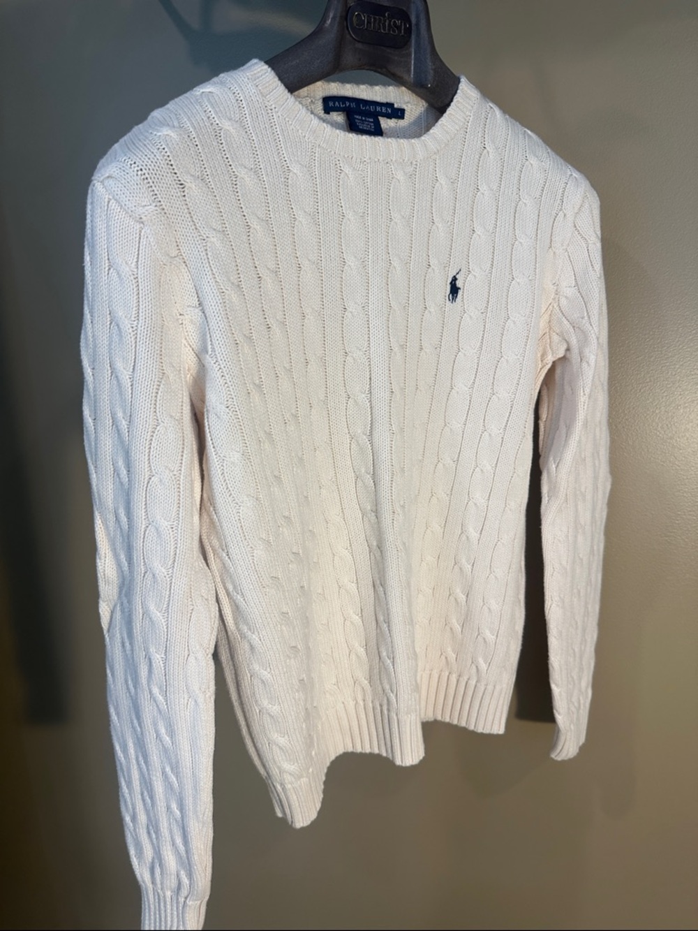 Ralph Lauren Cable sweater.